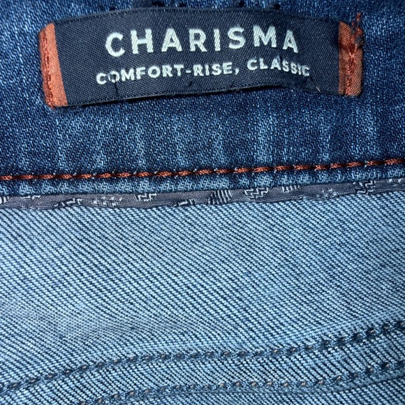 34 Heritage Charisma Relaxed Classic Straight Leg Jeans Dark Blue Mens 32x34 - Picture 12 of 14